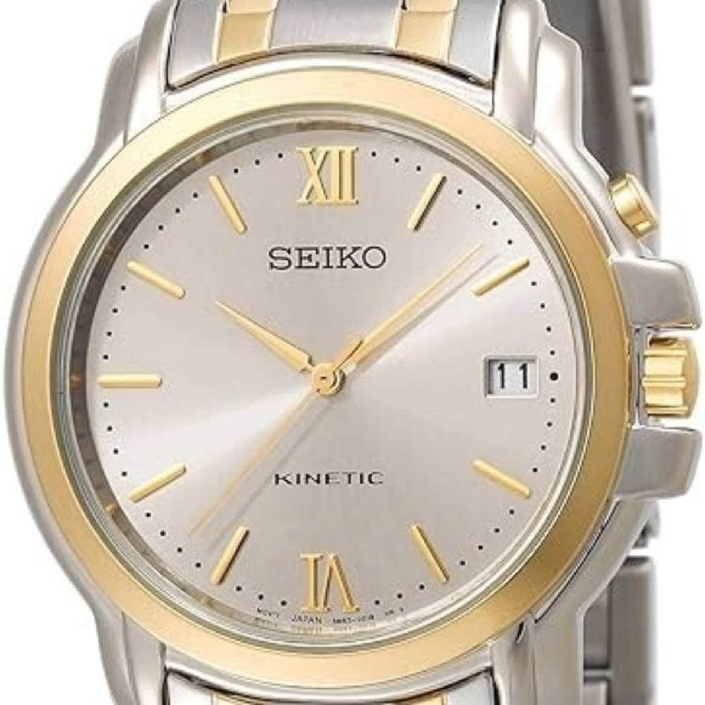 Seiko Two-Tone Kinetic Watch